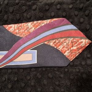 Traditions Red Blue Purple Swirl Box Mens Tie #9